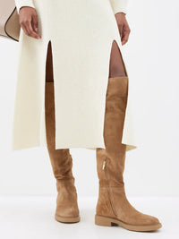 Cuissardes Lexington en daim - Gris