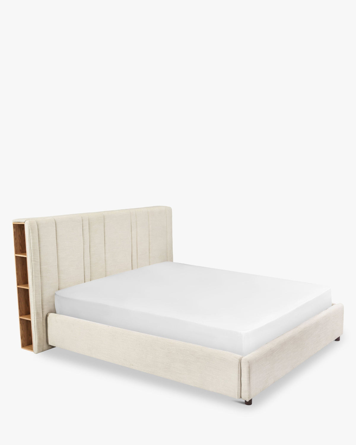 Lit avec rangement Infinity - Crème vanille