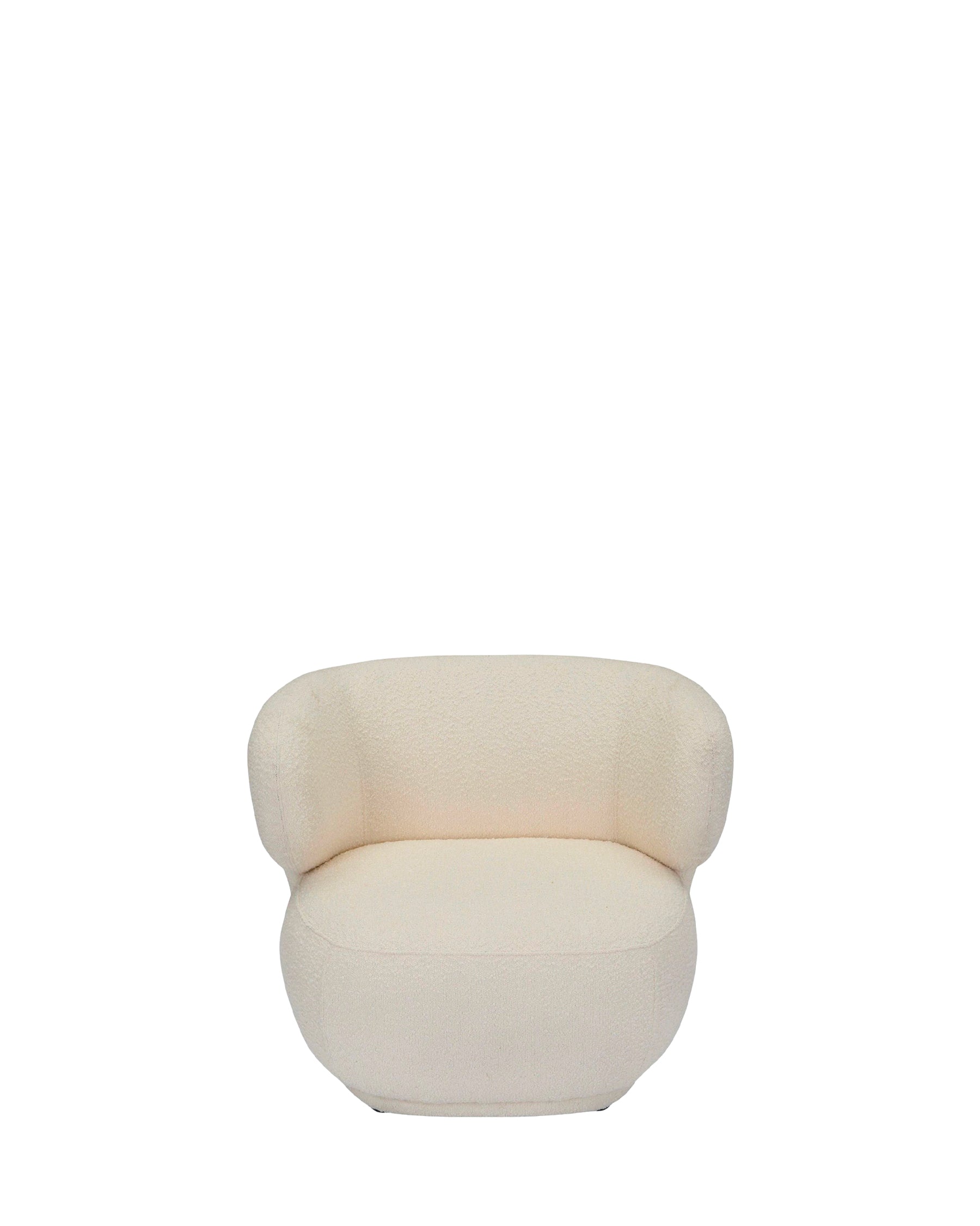 Fauteuil cosy Giulia texturé - Ecru bouclé