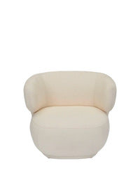 Fauteuil cosy Giulia texturé - Ecru bouclé