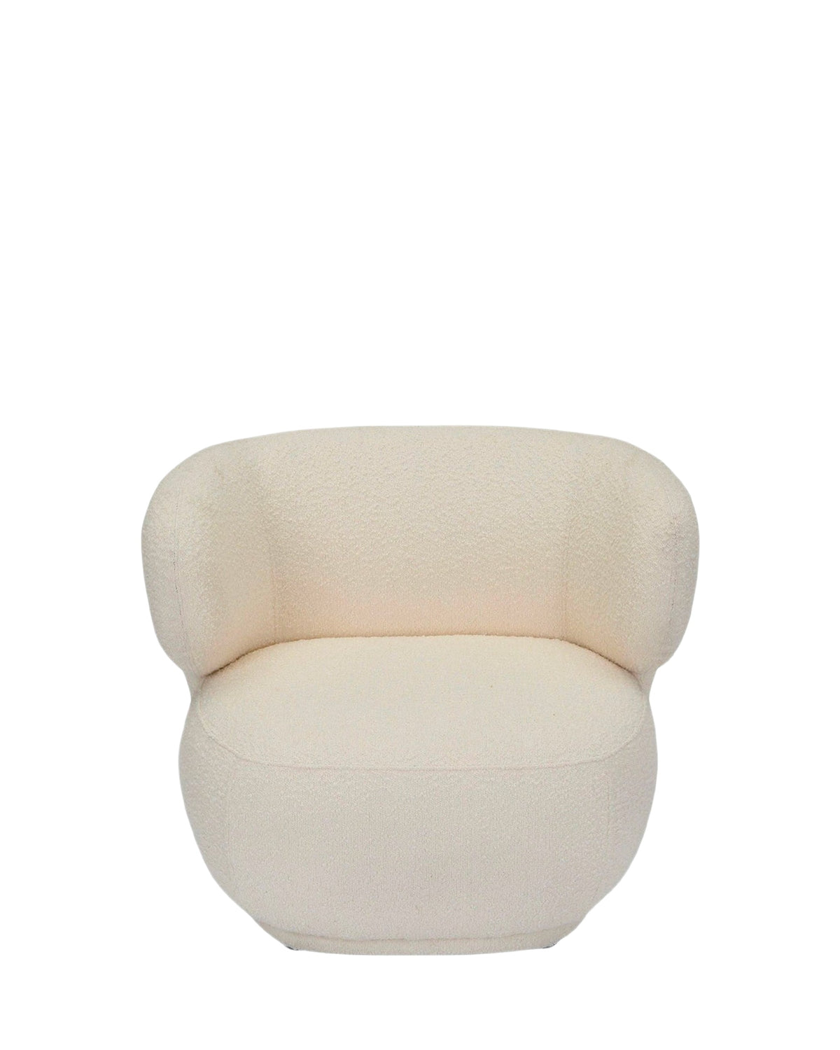 Fauteuil cosy Giulia texturé - Ecru bouclé