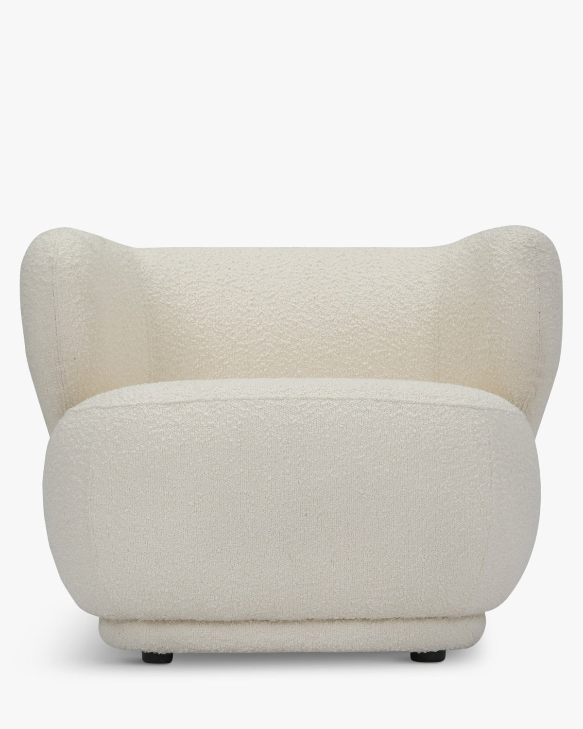 Fauteuil cosy Giulia texturé - Ecru bouclé