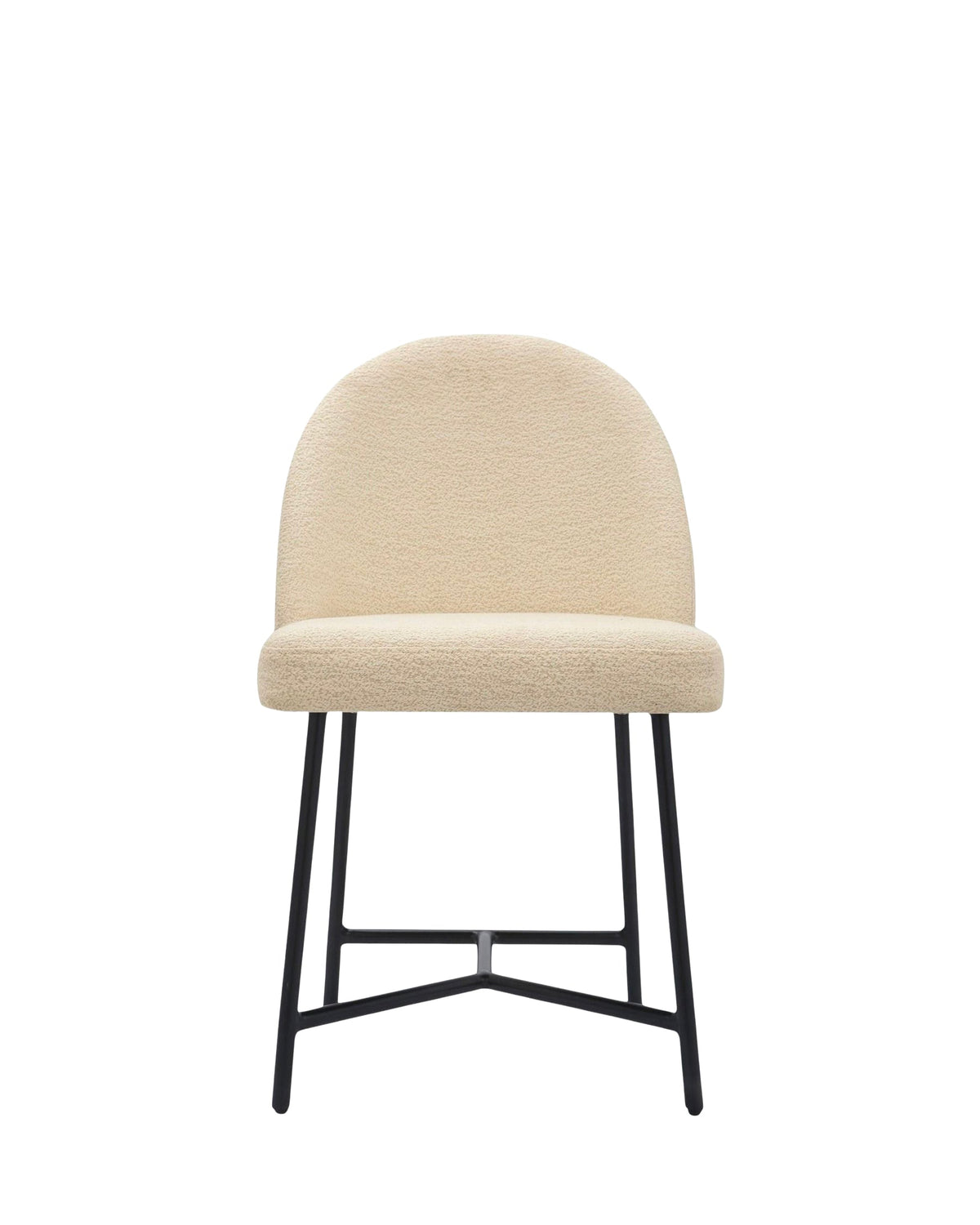 Chaise design Bane - Blanc bouclette