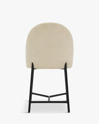 Chaise design Bane - Blanc bouclette