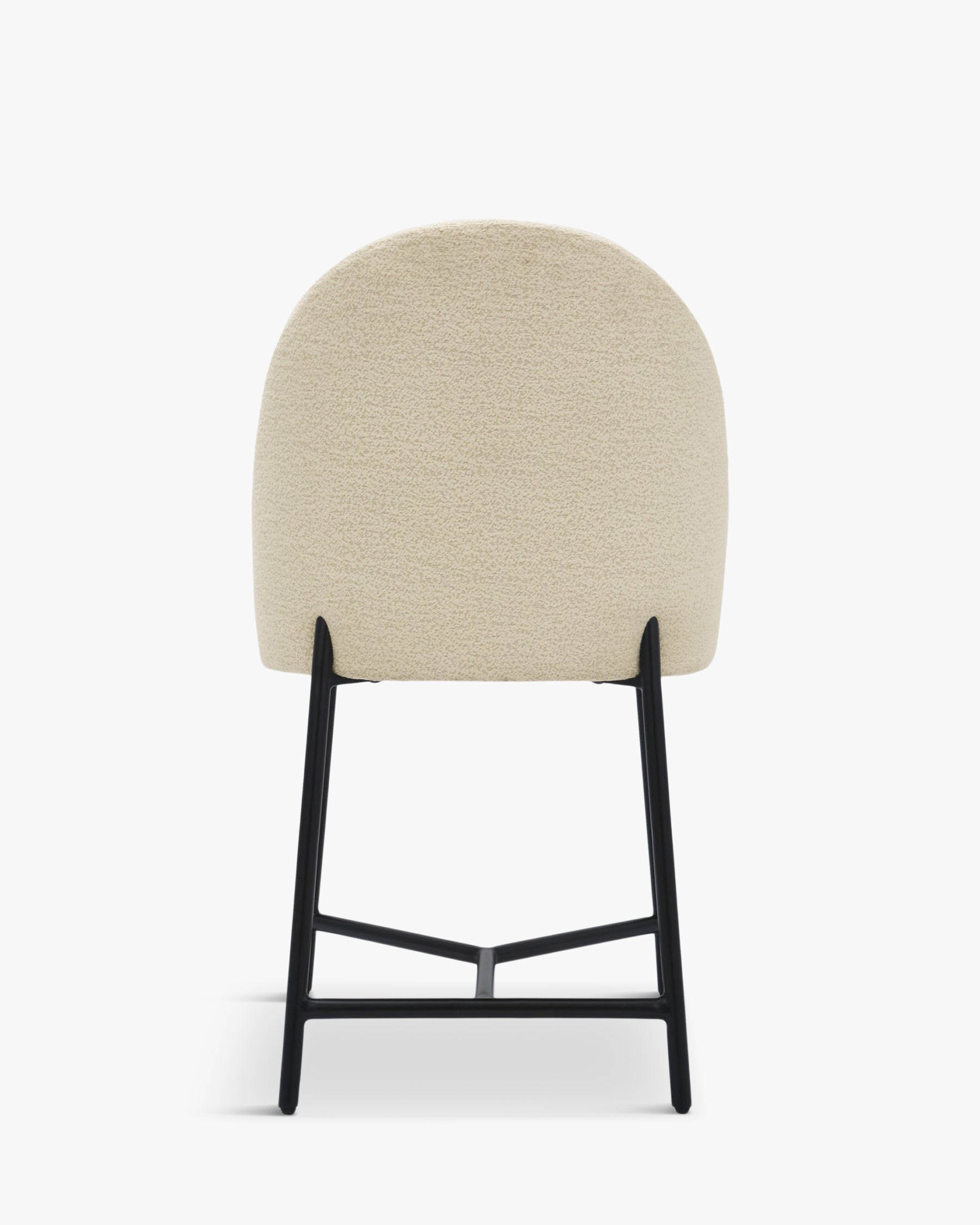 Chaise design Bane - Blanc bouclette