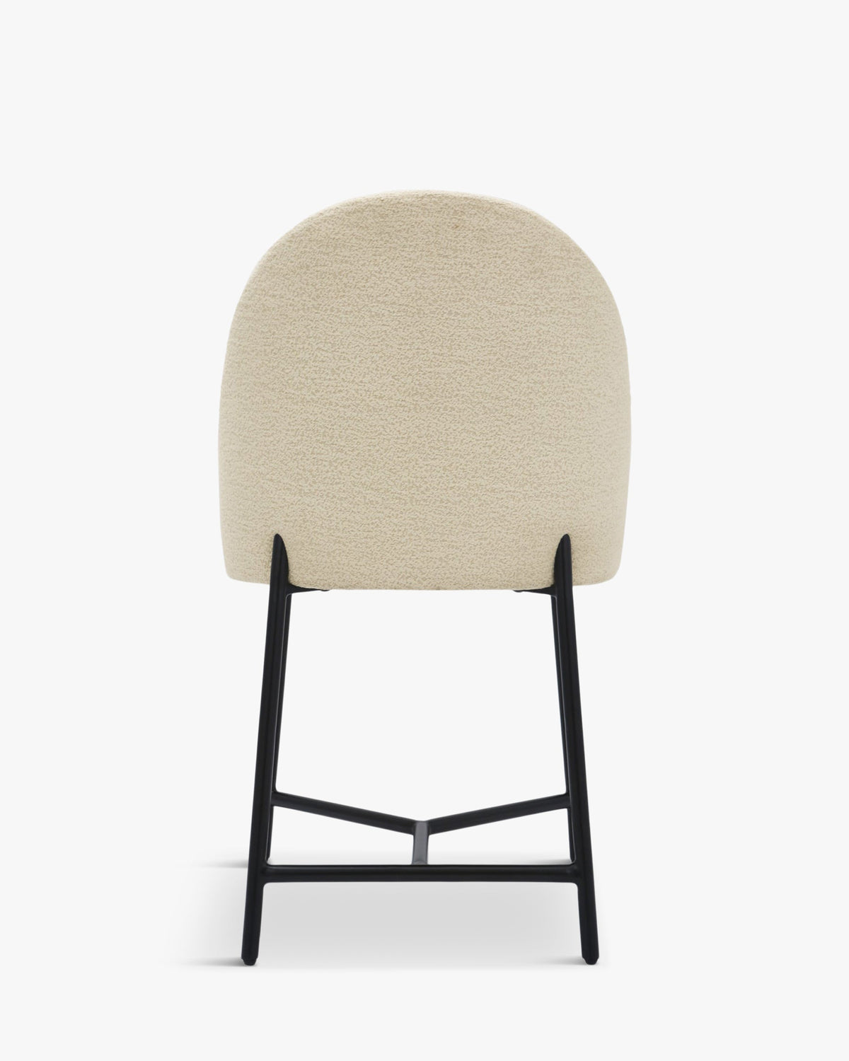 Chaise design Bane - Blanc bouclette