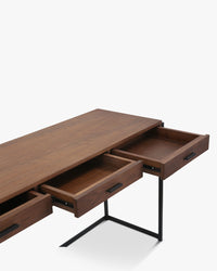 Bureau ou console Bruce - Bois noyer