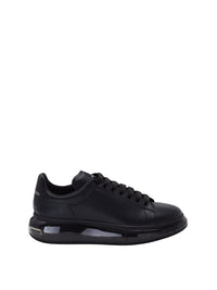Sneakers à lacets en cuir - Black