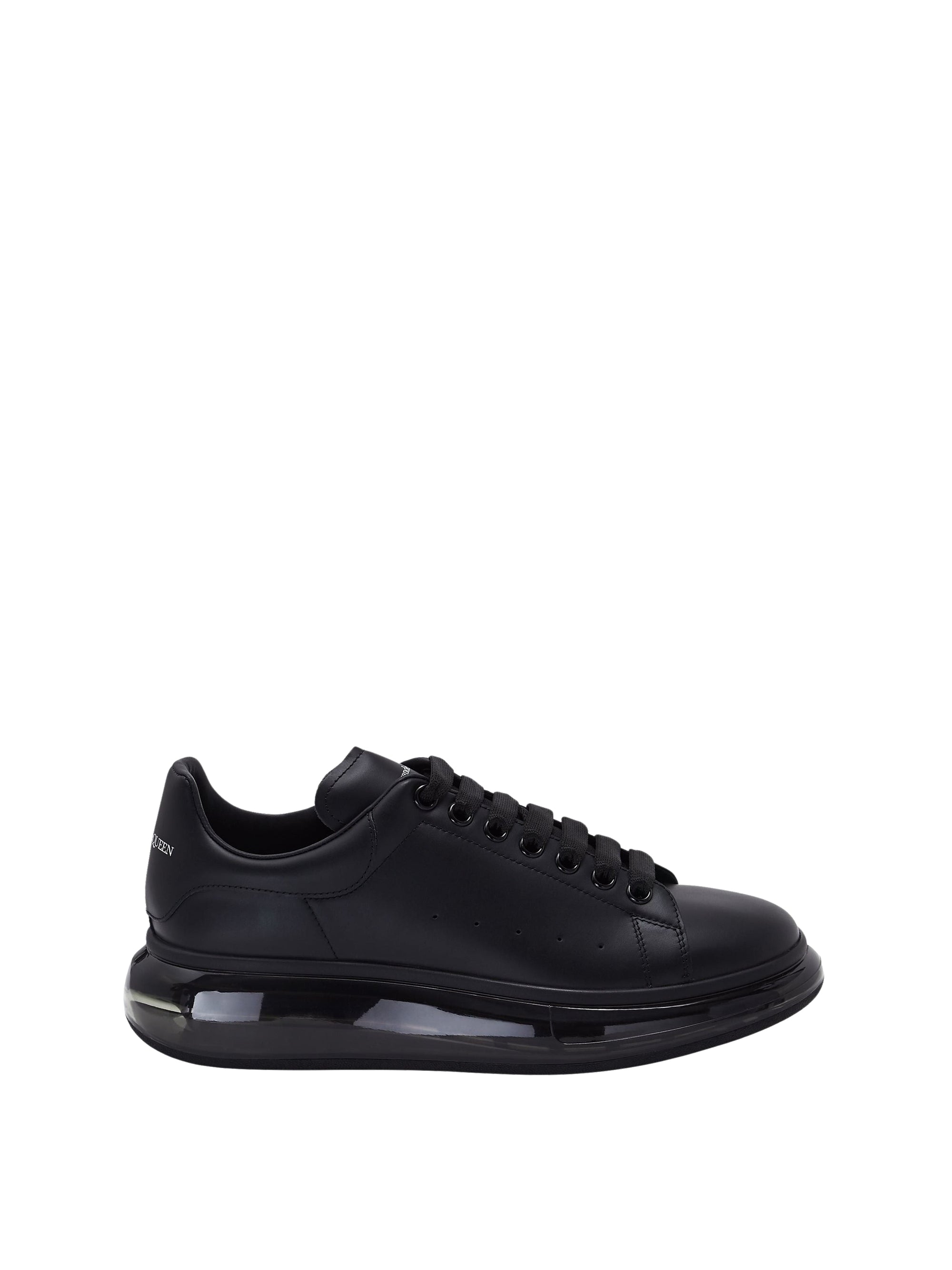 Sneakers à lacets en cuir - Black