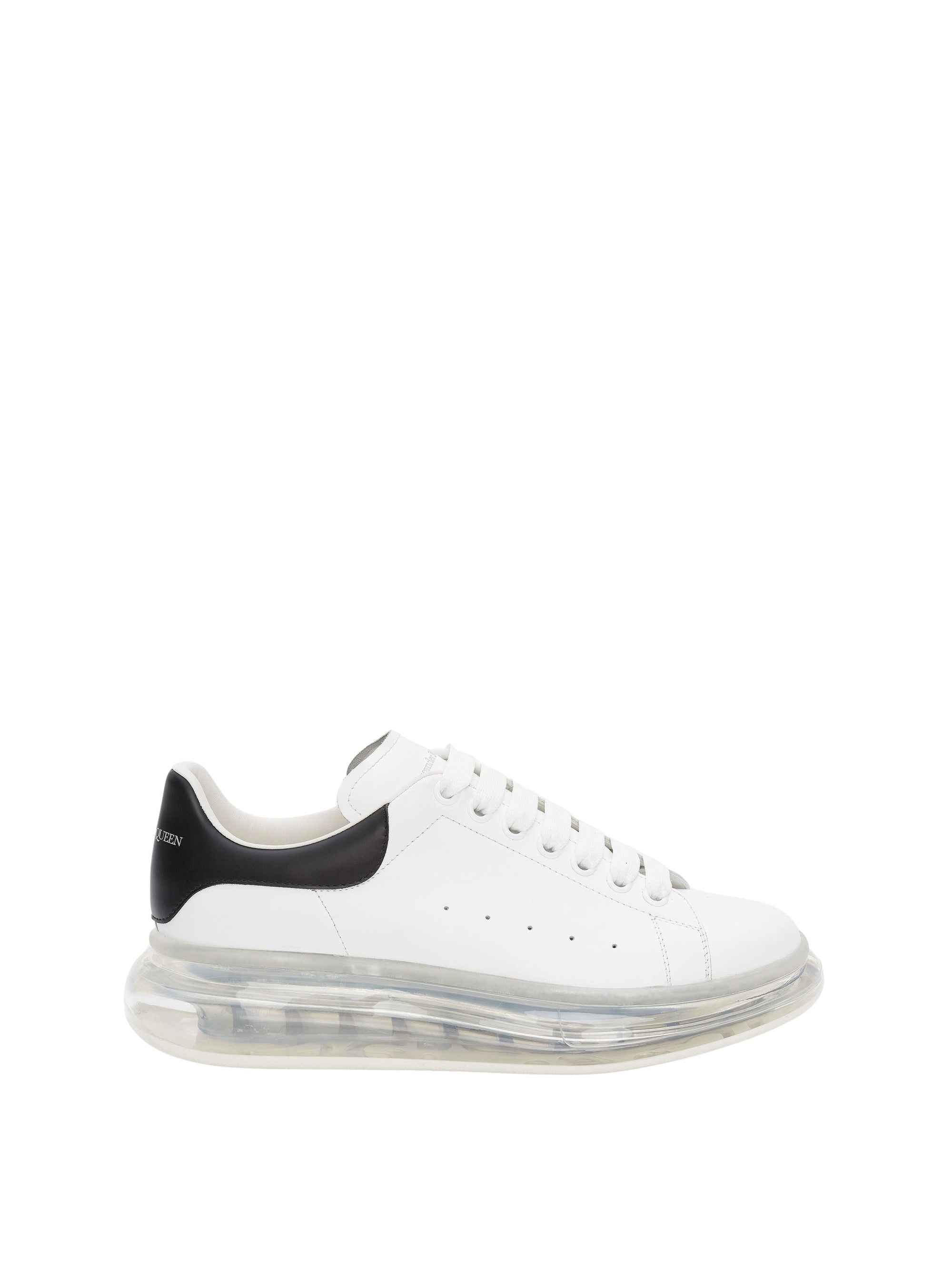 Sneakers à lacets en cuir - White Black
