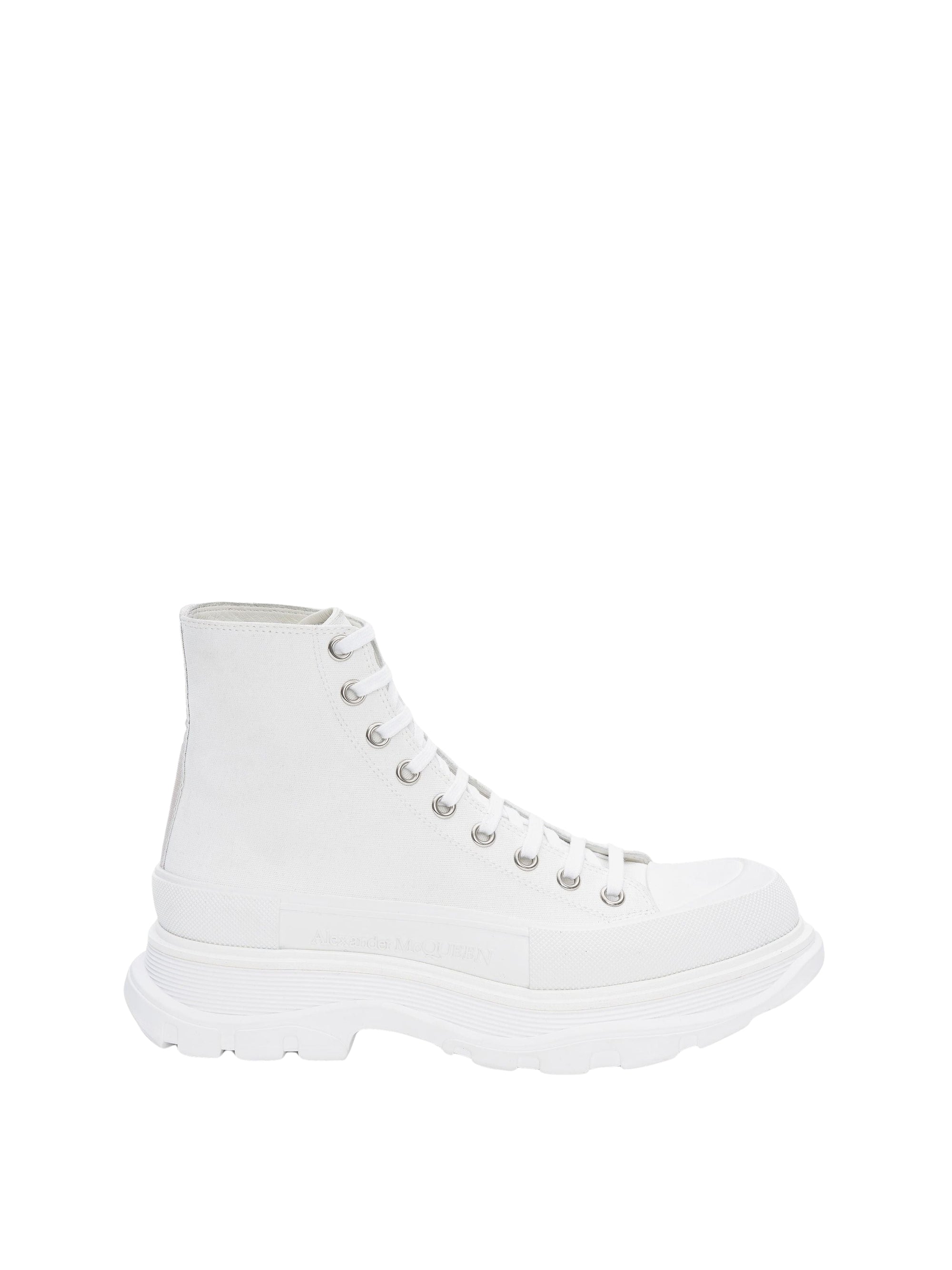 Bottines à lacets - White