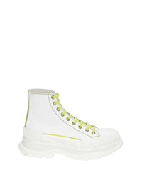 Bottines à lacets - Off White Lime