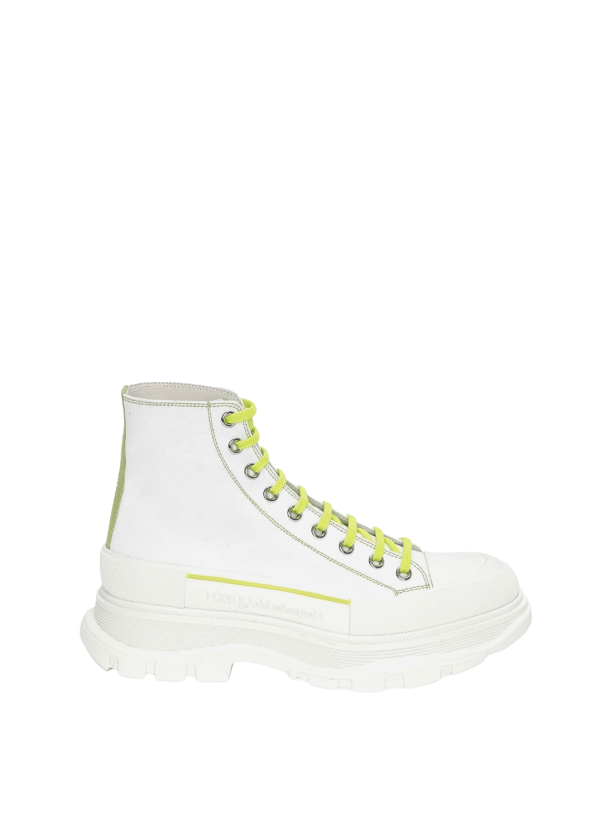 Bottines à lacets - Off White Lime
