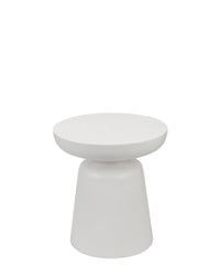 Meuble d'appoint Cersei en fibre de verre - Blanc coco