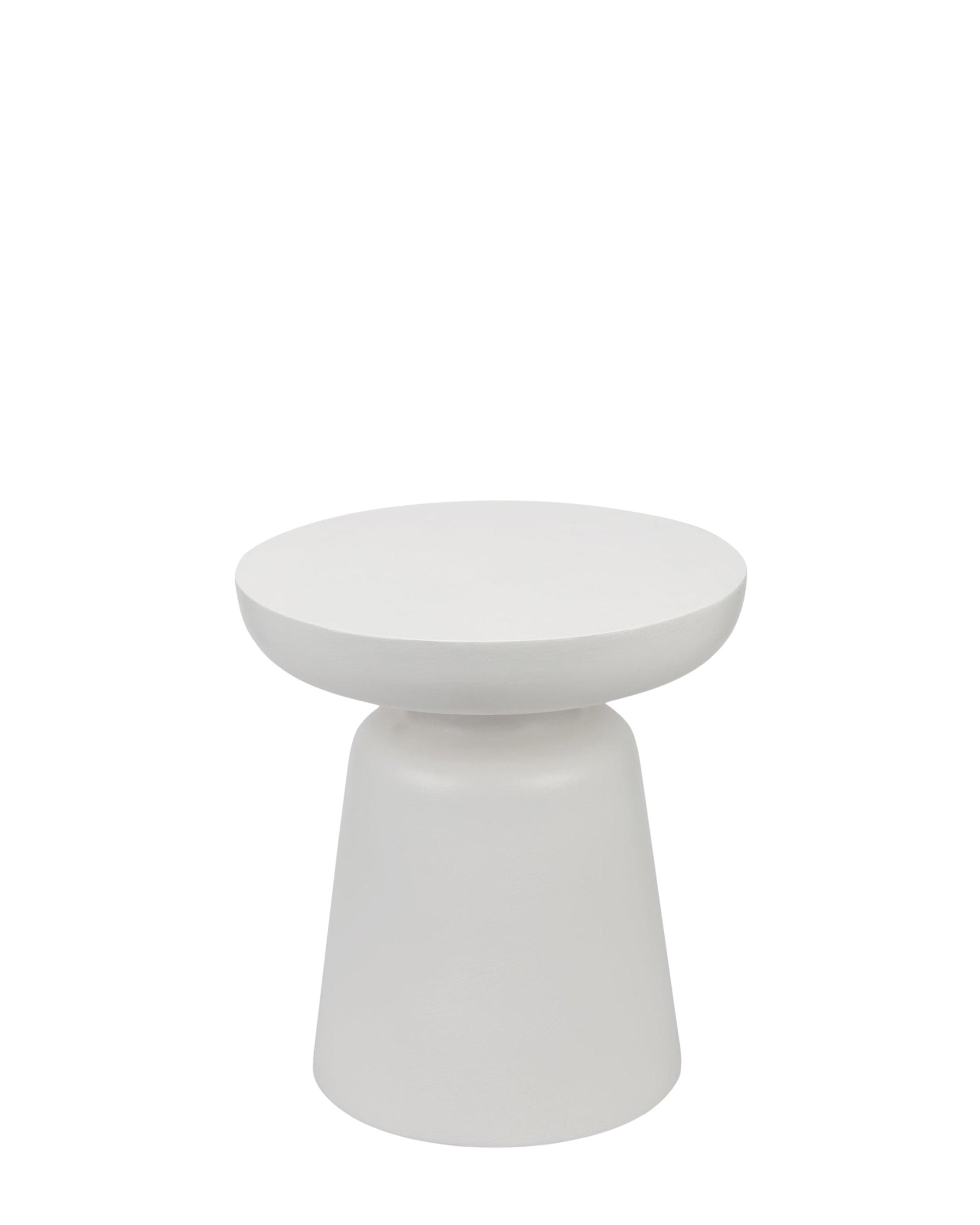 Meuble d'appoint Cersei en fibre de verre - Blanc coco