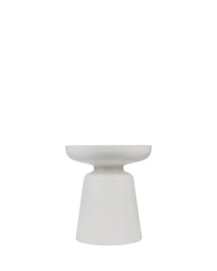 Meuble d'appoint Cersei en fibre de verre - Blanc coco