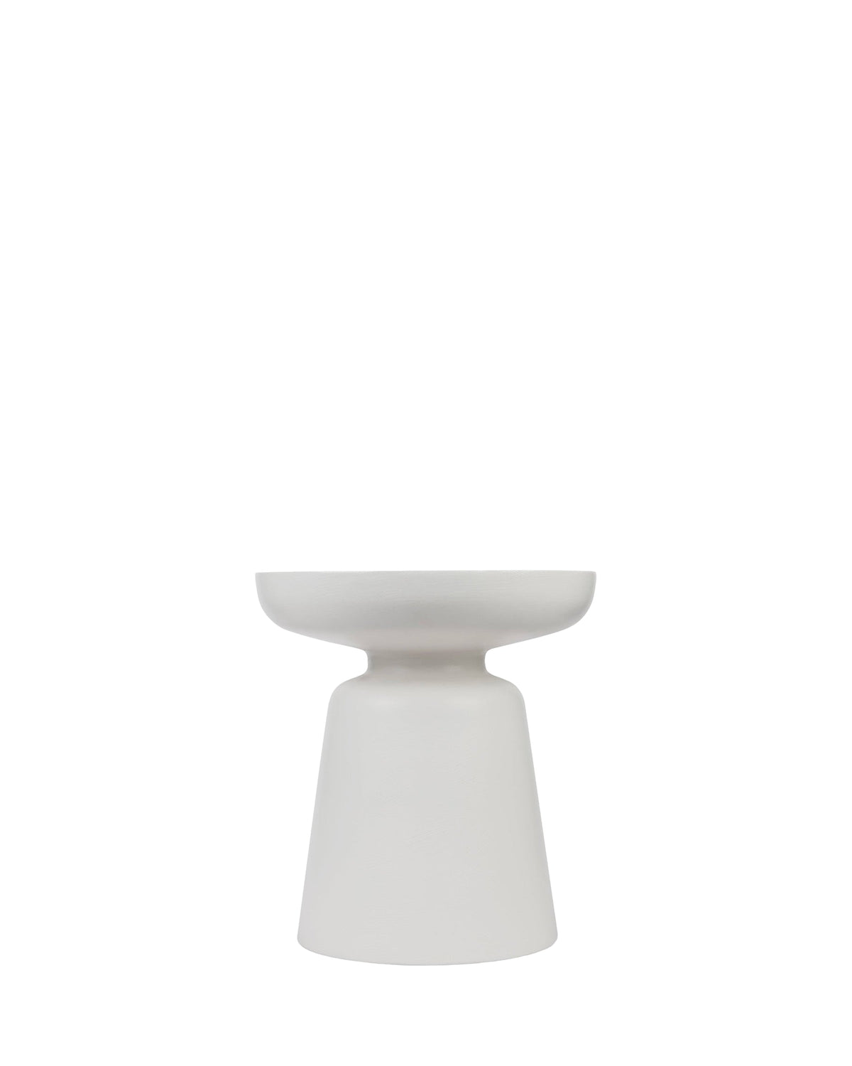 Meuble d'appoint Cersei en fibre de verre - Blanc coco