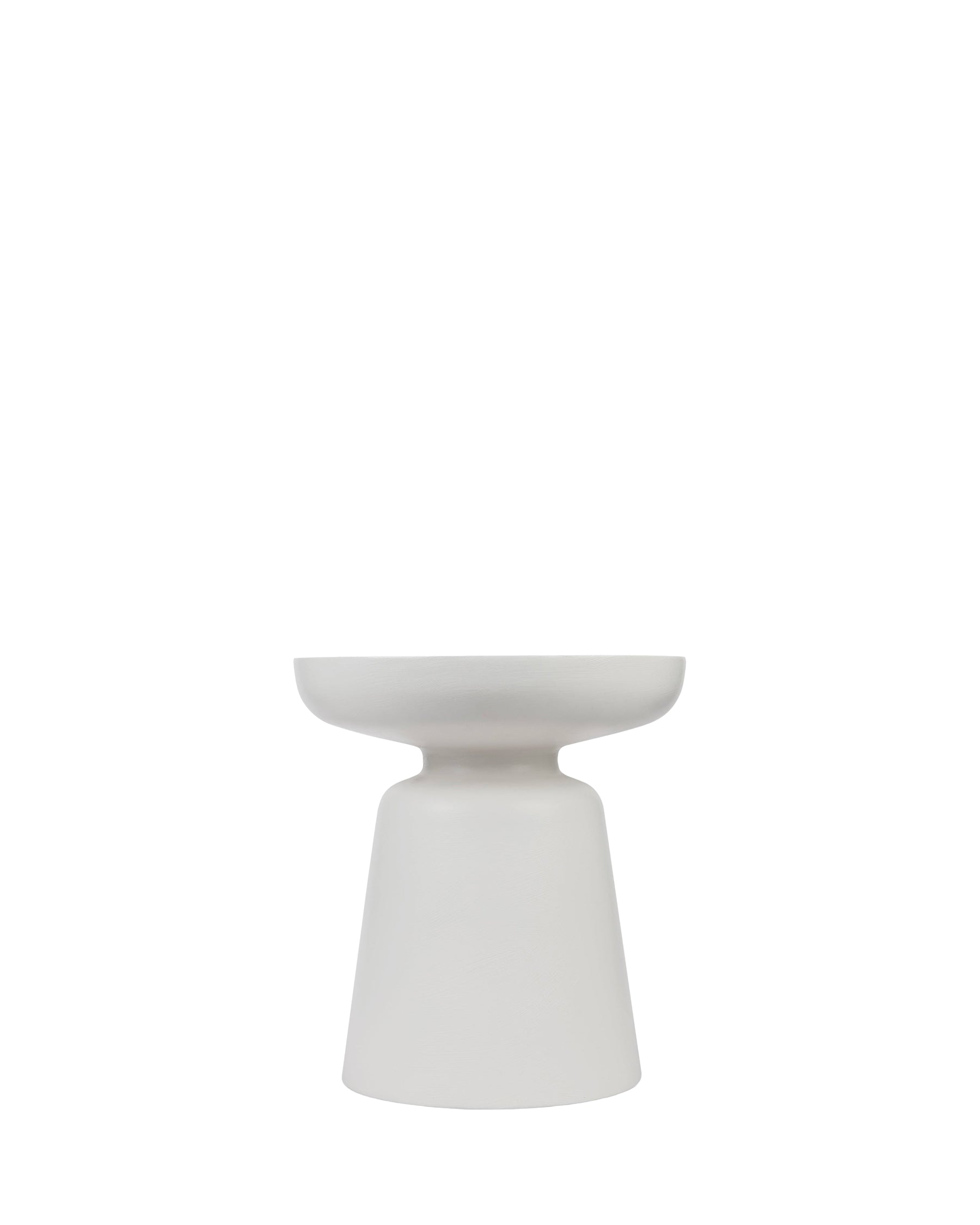 Meuble d'appoint Cersei en fibre de verre - Blanc coco
