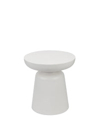 Meuble d'appoint Cersei en fibre de verre - Blanc coco
