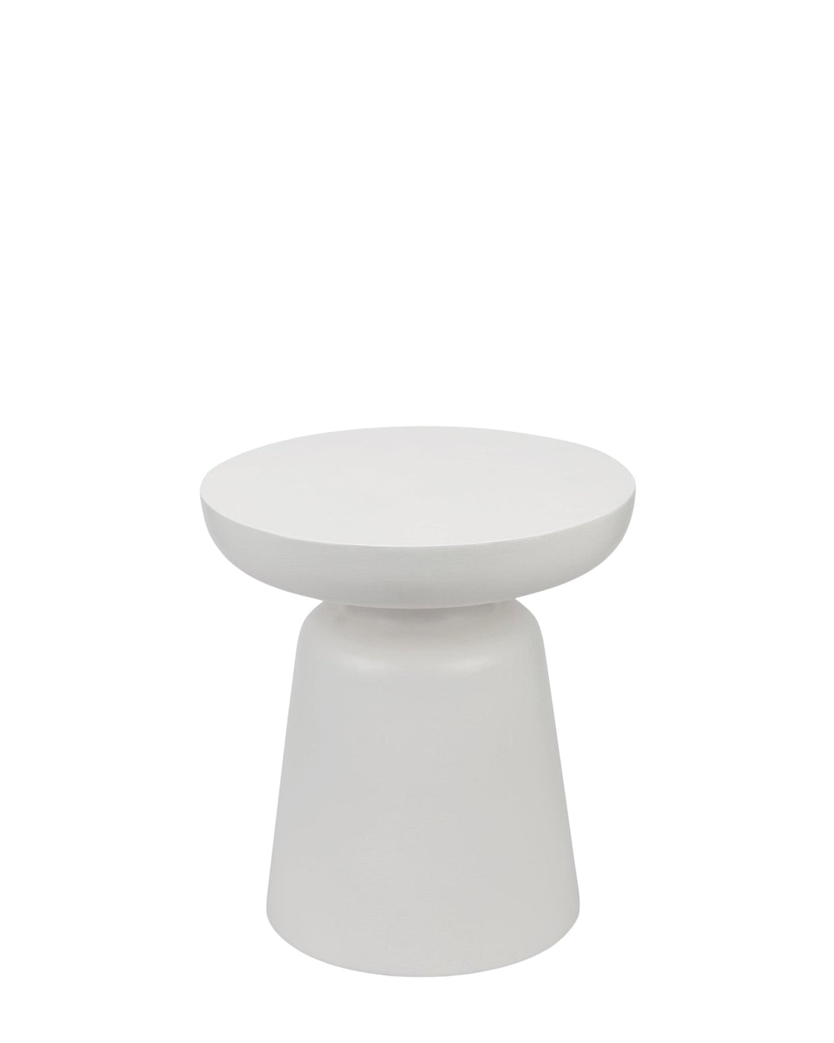 Meuble d'appoint Cersei en fibre de verre - Blanc coco