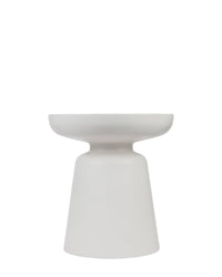 Meuble d'appoint Cersei en fibre de verre - Blanc coco
