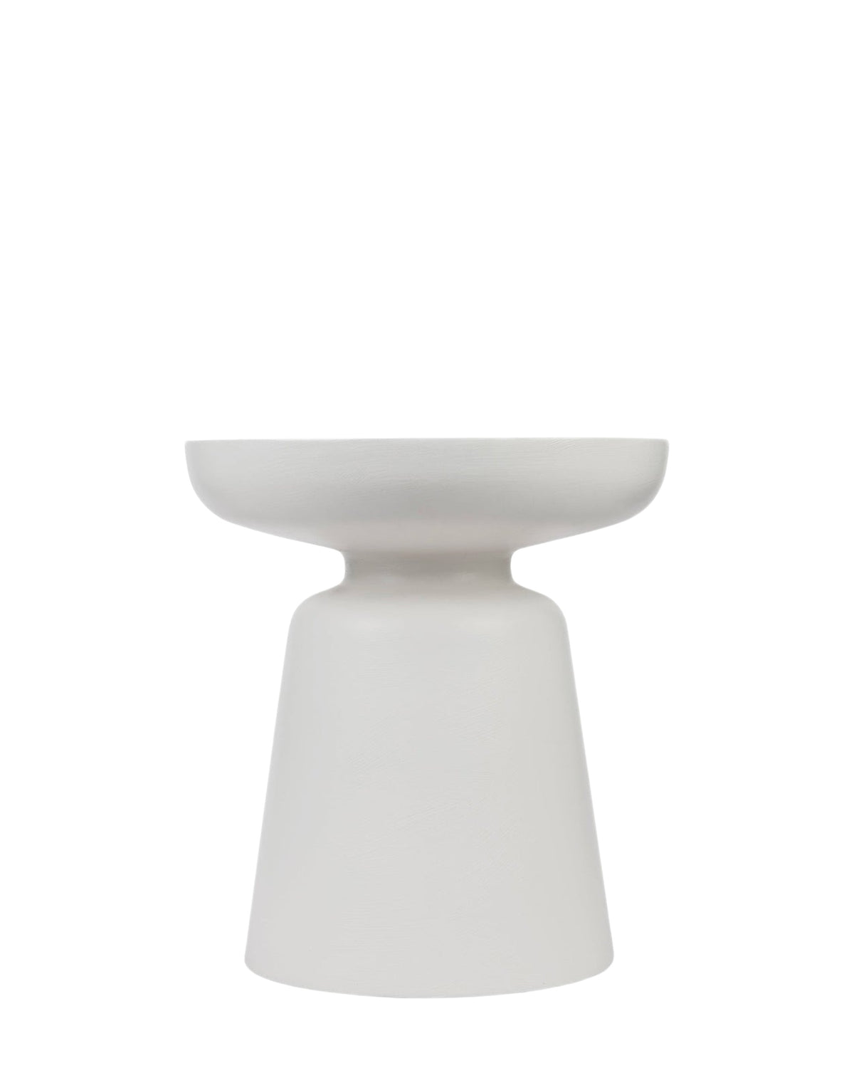 Meuble d'appoint Cersei en fibre de verre - Blanc coco