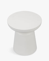 Meuble d'appoint Cersei en fibre de verre - Blanc coco