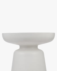 Meuble d'appoint Cersei en fibre de verre - Blanc coco