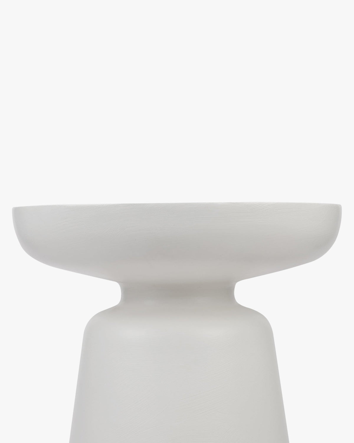 Meuble d'appoint Cersei en fibre de verre - Blanc coco