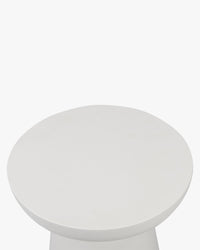 Meuble d'appoint Cersei en fibre de verre - Blanc coco