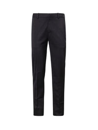 Pantalon zippé en laine - Black