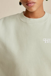 Sweatshirt à col rond - Sage