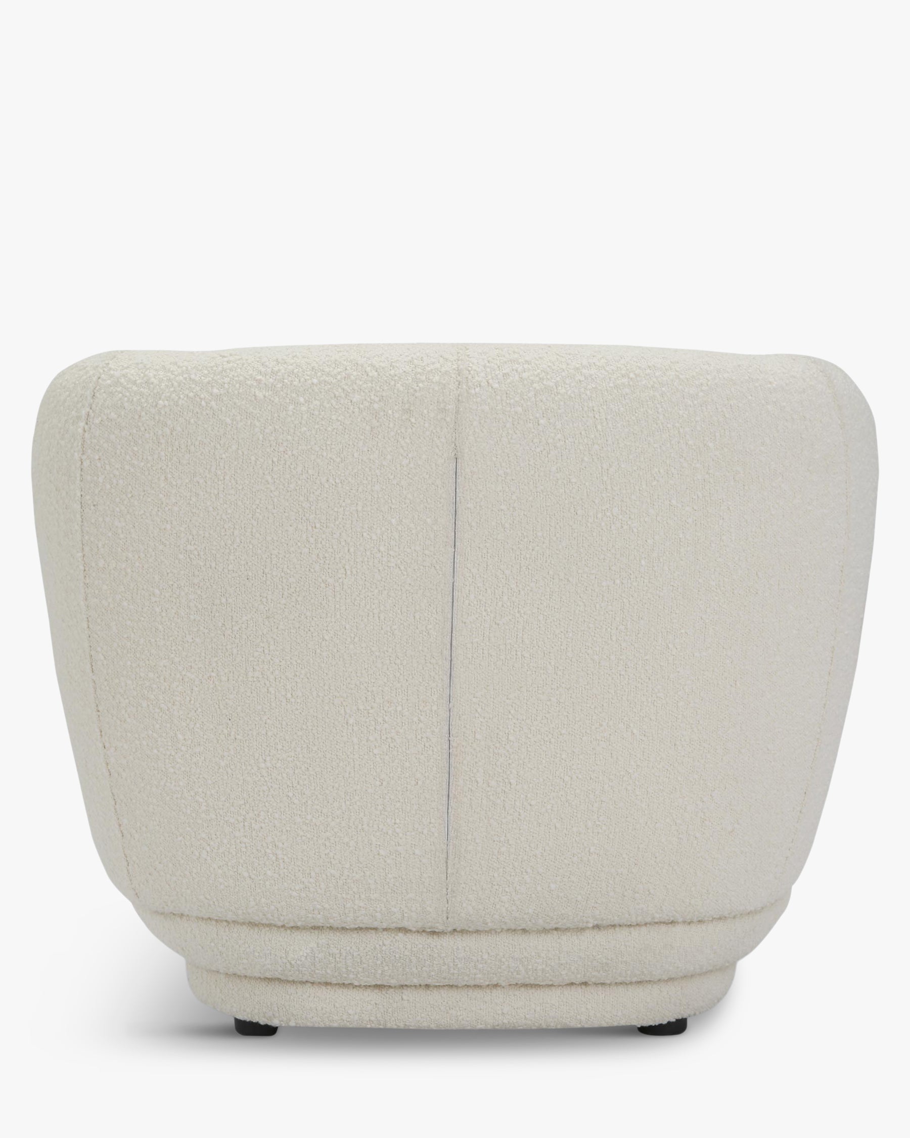 Fauteuil cosy Giulia texturé - Ecru bouclé
