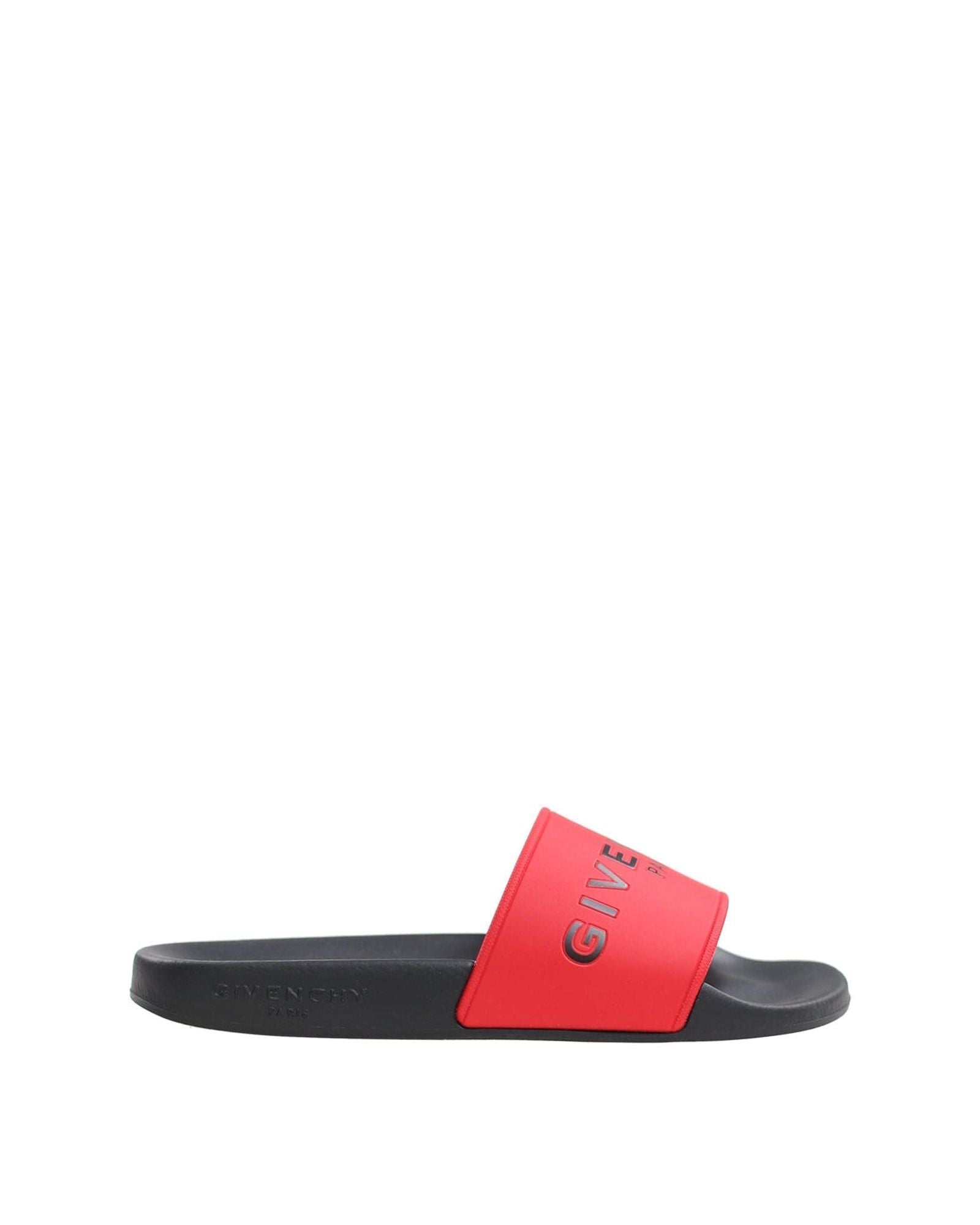 Sandales avec logo en relief - Rouge