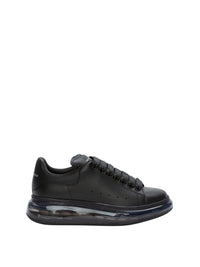 Sneakers à lacets en cuir - Black