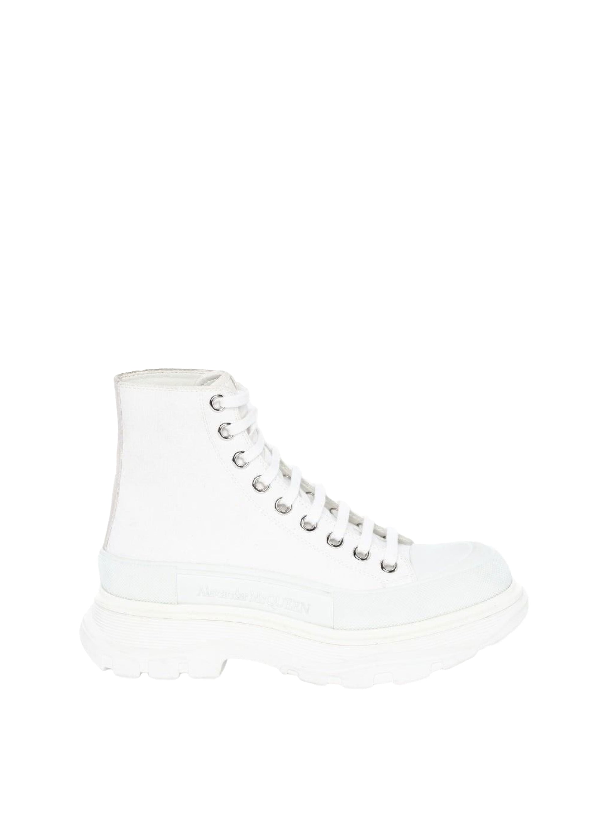 Sneakers montantes à lacets - White