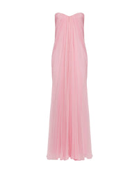 Robe bustier en soie - Pale Pink