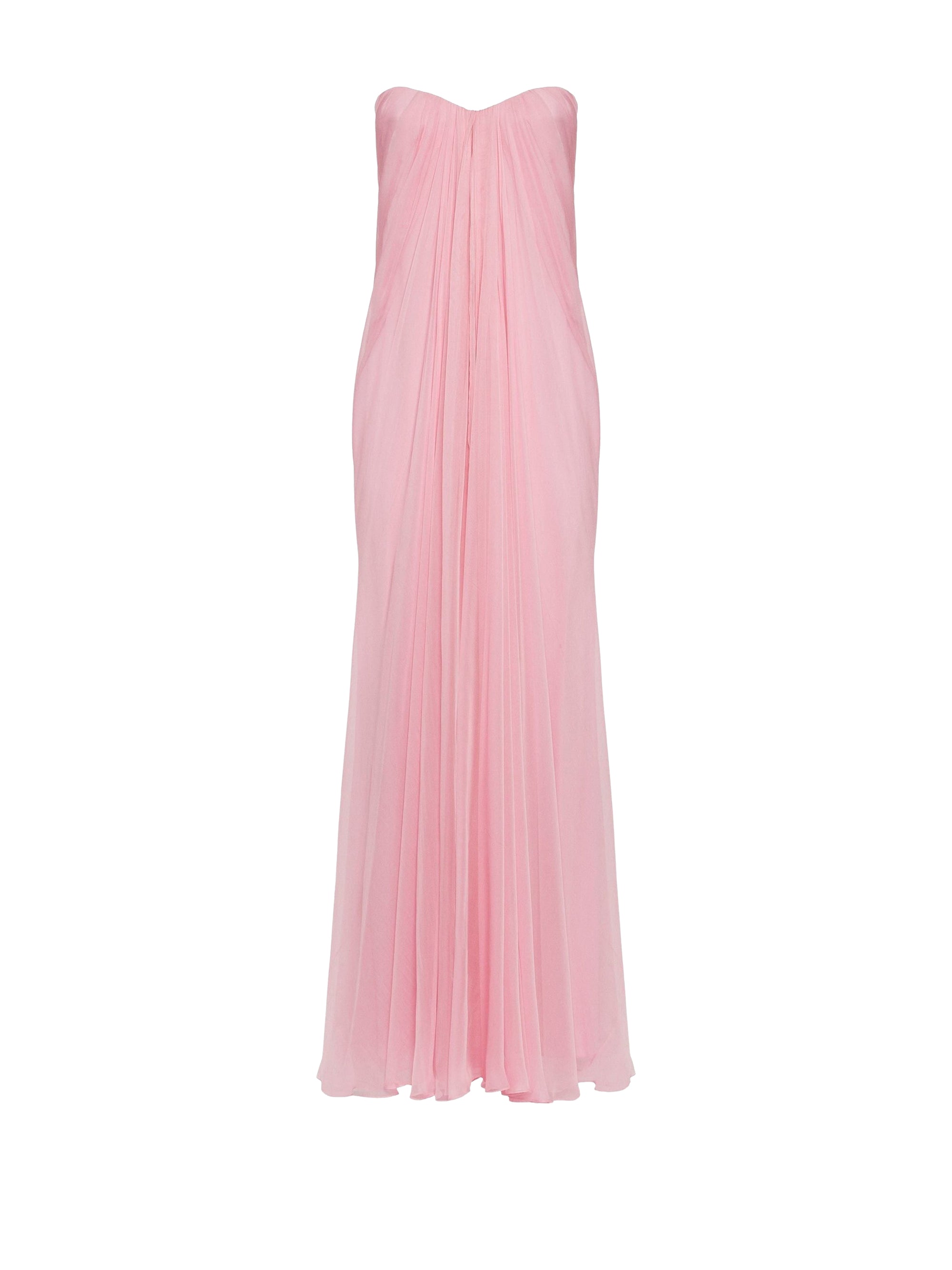 Robe bustier en soie - Pale Pink