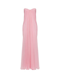 Robe bustier en soie - Pale Pink