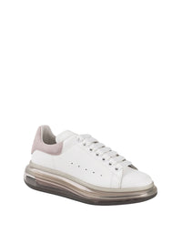 Sneakers à semelle épaisse en cuir - White