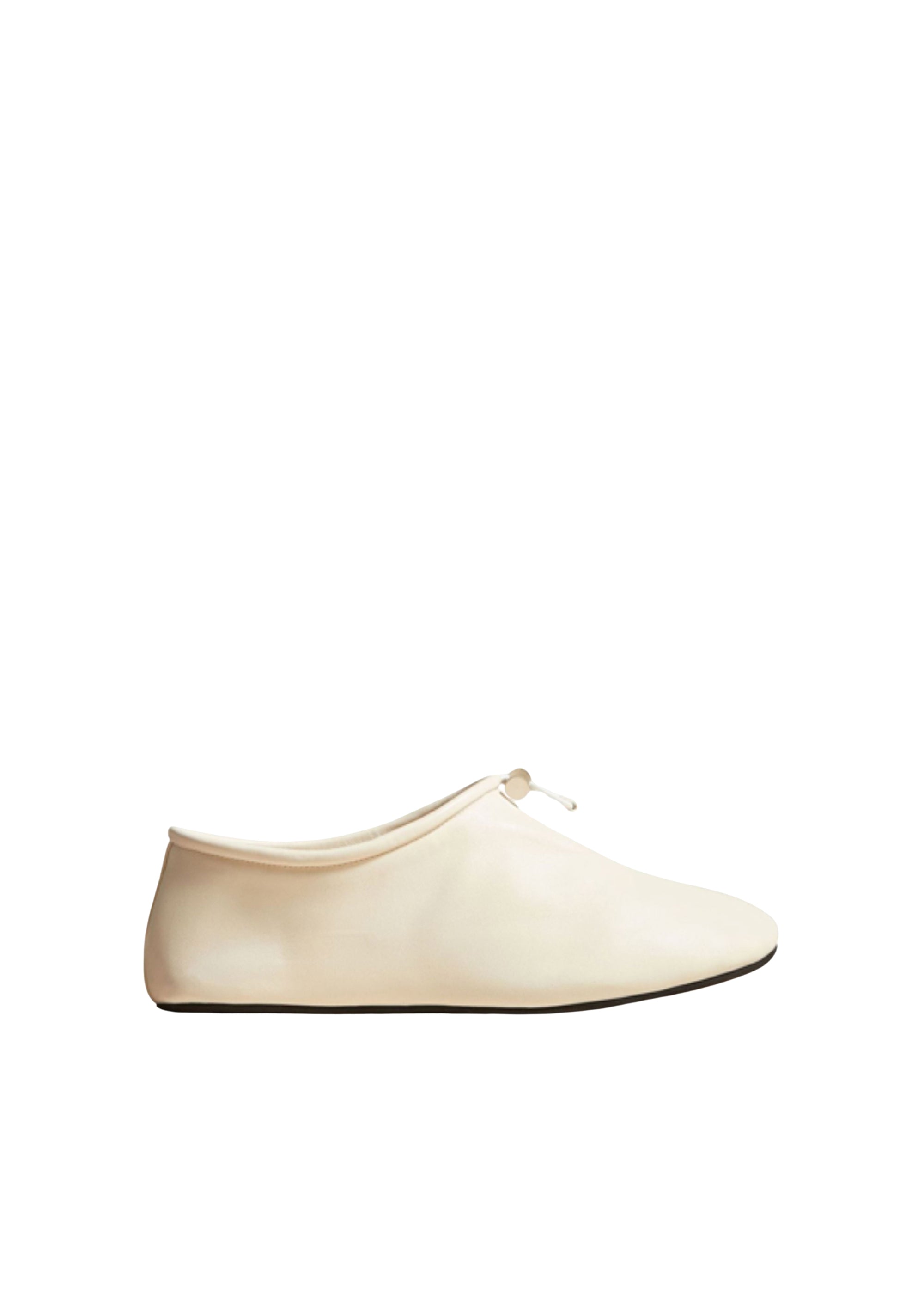 Marcy flat in leather - Cream