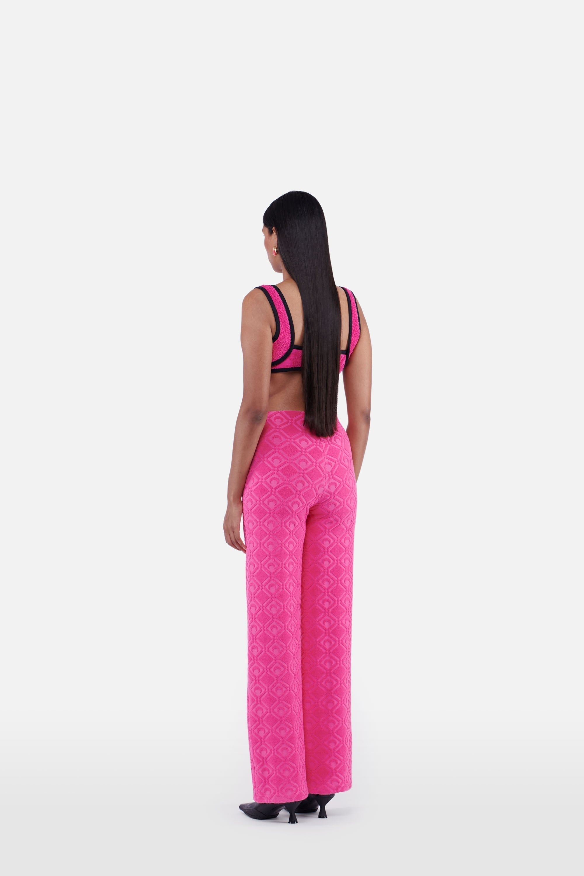 PRIX MARQUE : 95€_Fuschia Jacquard Pantalon - Fuschia Jacquard