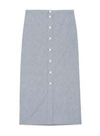 THE CHECK SKIRTNAVY MULTI