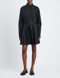 Robe Sammy en popeline de coton - Black