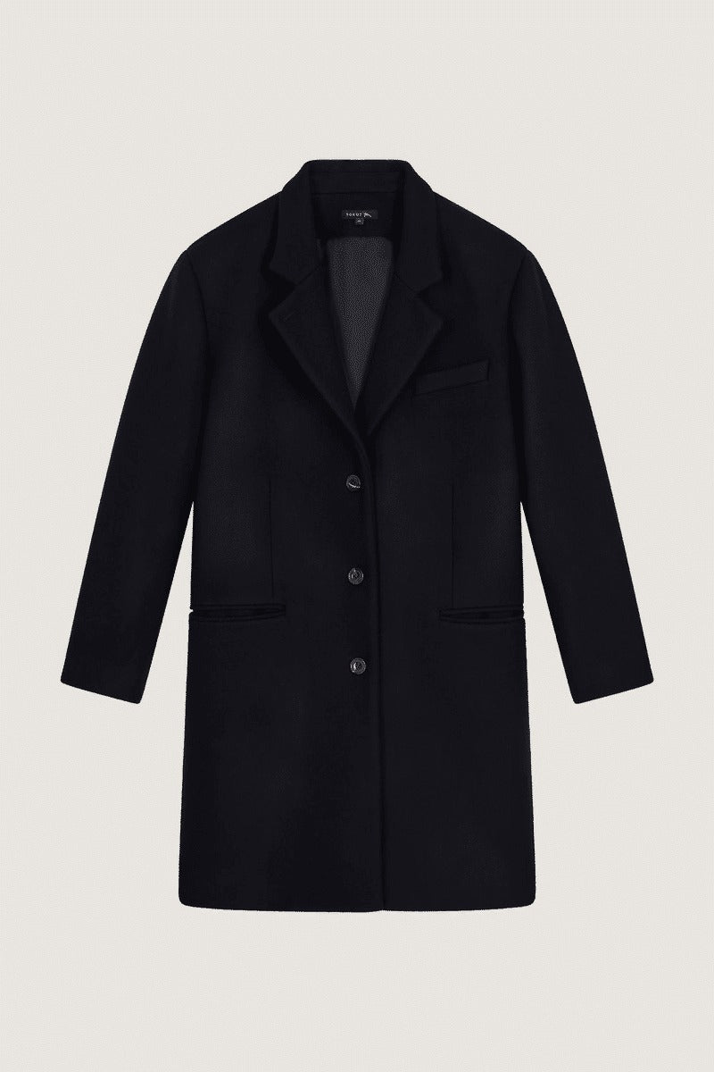 NAVY _ Manteau Victor en laine - Navy