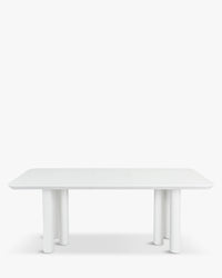 Table à manger extensible Amadeo en bois - Blanc