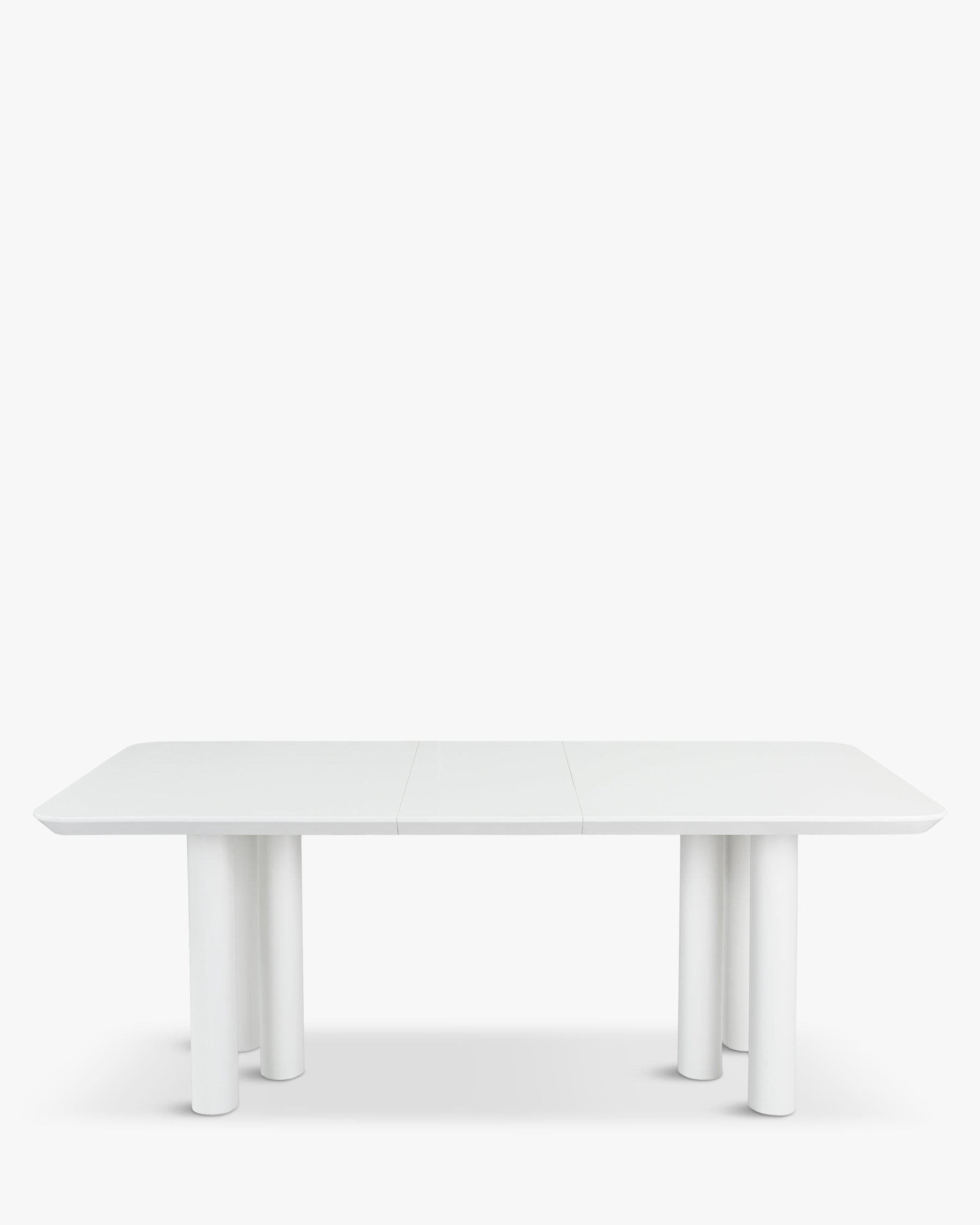 Table à manger extensible Amadeo en bois - Blanc