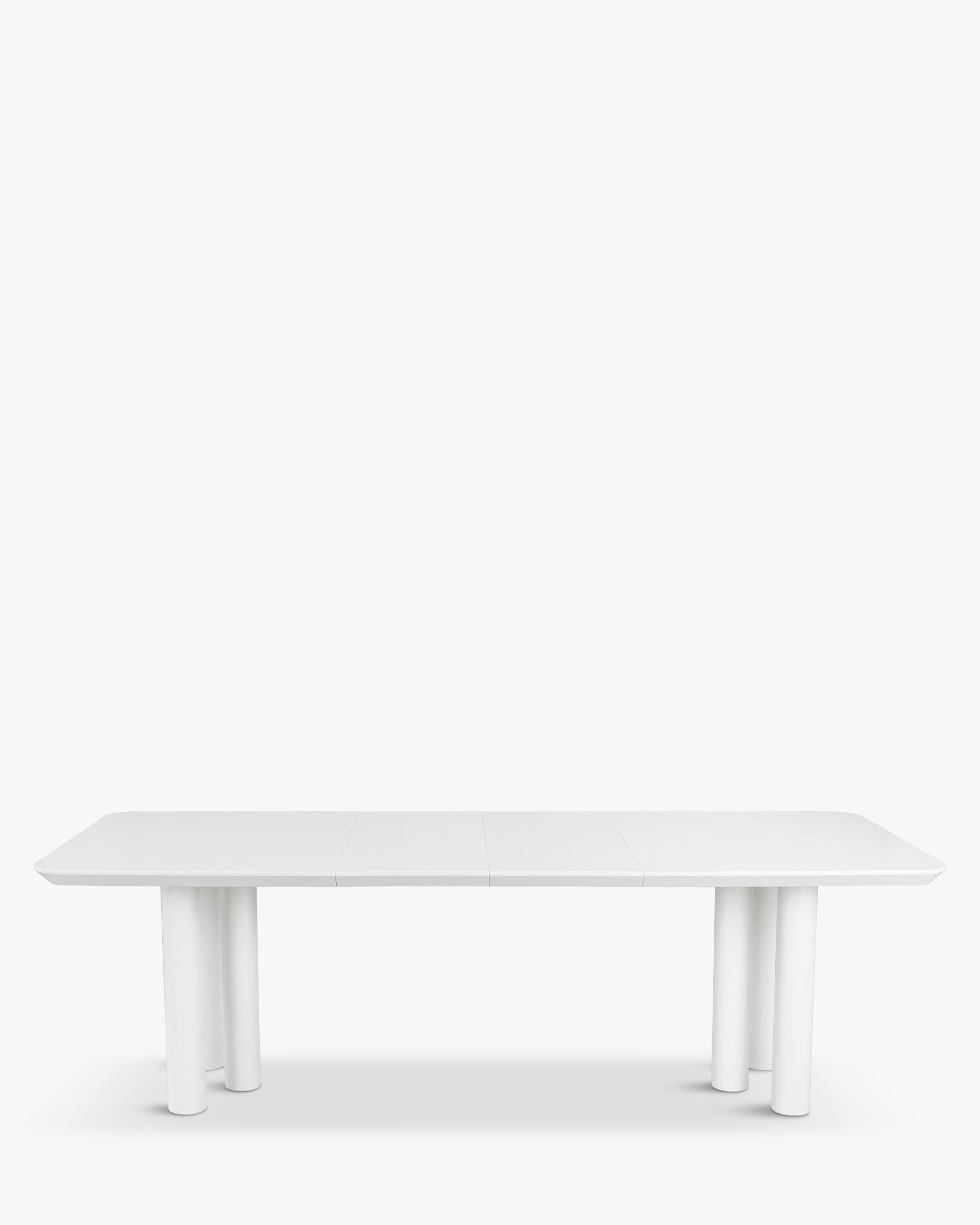 Table à manger extensible Amadeo en bois - Blanc