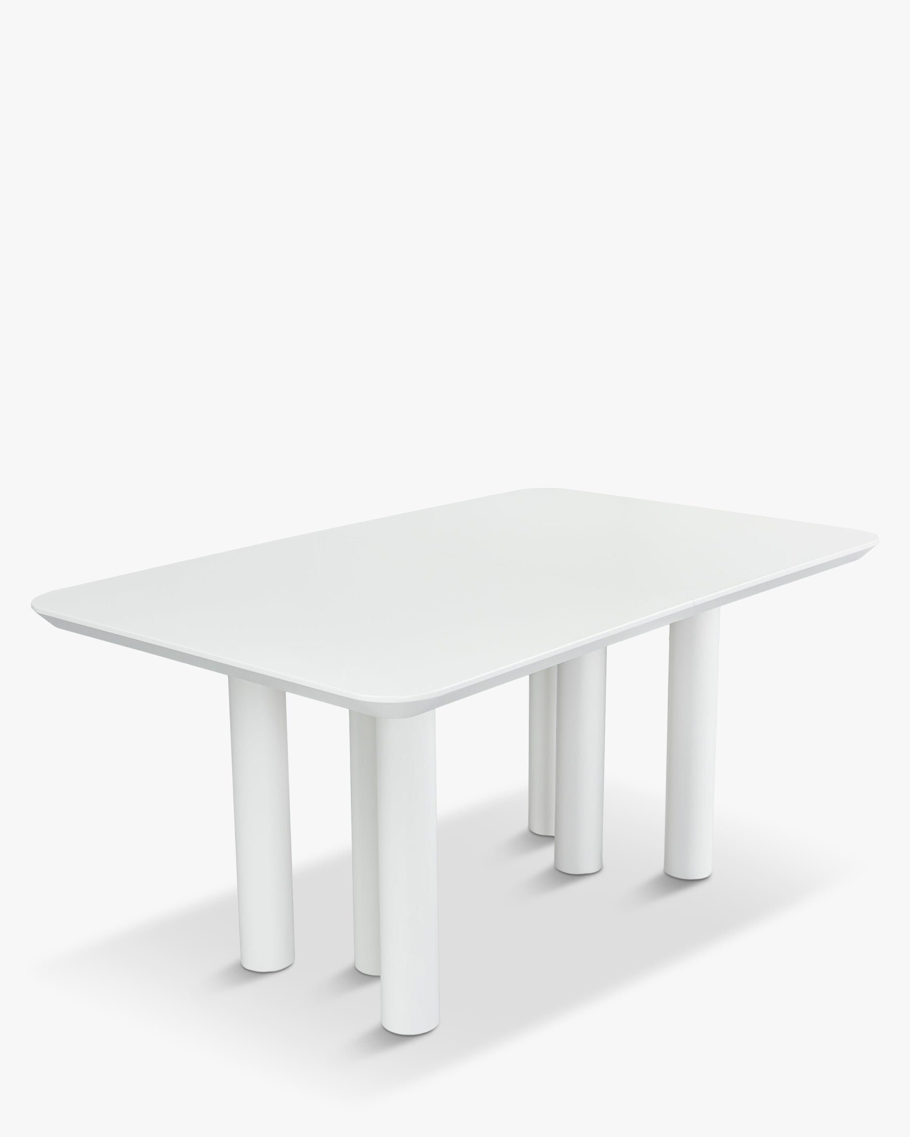 Table à manger extensible Amadeo en bois - Blanc
