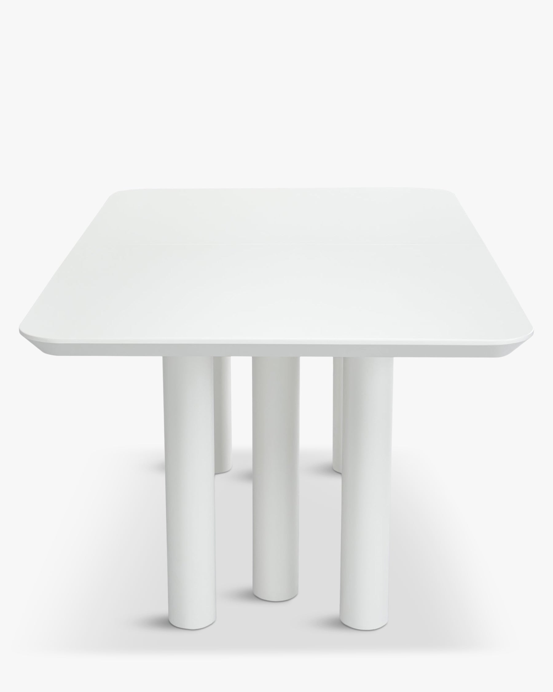 Table à manger extensible Amadeo en bois - Blanc